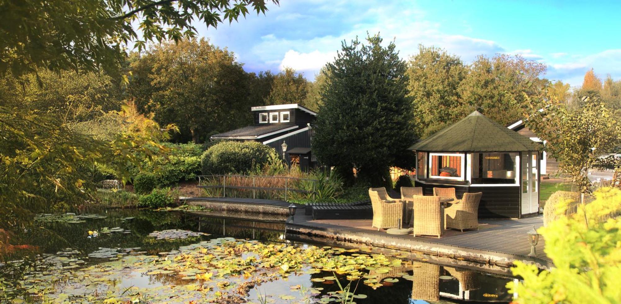 Wellness Tuin - Ultieme Partner Beleving - St Hubertus Suite Met Jacuzzi ,Openhaard, Prive Hottub En Prive Sauna In Jachthut Stijl Хорст Екстериор снимка